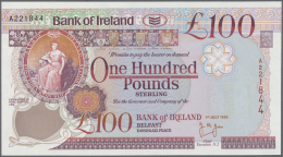 Northern Ireland / Nordirland: 100 Pounds 1995 P. 78a, Light Handling In Paper But Not Folded, Condition: AUNC. - Altri & Non Classificati