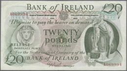 Northern Ireland / Nordirland: 20 Pounds 1983 P. 69, Bank Of Ireland, Used With Folds And Creases, But No Holes Or Tears - Other & Unclassified