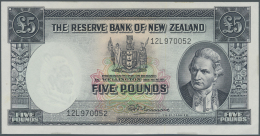 New Zealand / Neuseeland: 5 Pounds ND P. 160d, Unfolded But Light Corner Bends And Lower Right Corner, Crisp Original Wi - New Zealand
