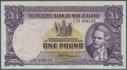 New Zealand / Neuseeland: 1 Pound ND P. 159d, Vertical Folds And Creases In Paper, No Holes Or Tears, Paper Still Crisp - Nuova Zelanda