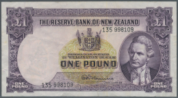 New Zealand / Neuseeland: 1 Pound ND P. 159d, Vertical Folds And Creases In Paper, No Holes Or Tears, Paper Still Crisp - New Zealand