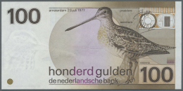 Netherlands / Niederlande: 100 Gulden 1977 P. 97, One Crease In Paper At Upper Center (but Surely A Paper Failure, Not A - Autres & Non Classés
