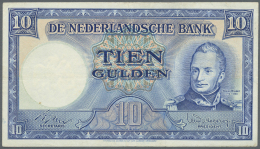 Netherlands / Niederlande: 10 Gulden 1949 P. 83 In Condition: VF+. - Altri & Non Classificati
