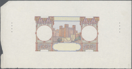 Morocco / Marokko: Original Paper Sheet With Front Proof Of The 100 Francs Banque D'Etat Du Maroc P.20, Or P.45. Some Sm - Morocco