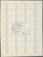 Moldova / Moldavien: Set With 6 Banknotes, Starting With 6 Of The Ruble Control Coupons From 1992 75, 20, 20, 50, 75 And - Altri – Europa