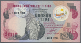 Malta: 10 Lira ND(1979) P. 36 In Condition: AUNC. - Malte