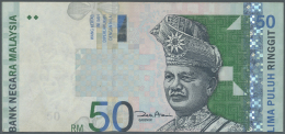 Malaysia: 50 Ringgit ND(1998-2001) P. 43 Error Print, Front Print Is Shiftet As Well As The Back Print, Circulated Note - Malesia