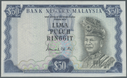 Malaysia: Very Rare Proof Print Of 50 Ringgit ND(1976 & 1981) P. 16p, Printed Without Serial Numbers, Front And Back - Malesia