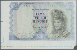 Malaysia: Very Rare Proof Print Of 50 Ringgit ND(1976 & 1981) P. 16p, Printed Without Serial Numbers, With Watermark - Malesia