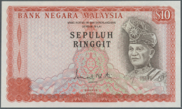 Malaysia: Very Rare Proof Print Of 10 Ringgit ND(1976 & 1981) P. 15p, Printed W/o Serial Numbers, With Watermark, A - Malesia