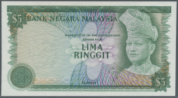 Malaysia: Very Rare Proof Print Of 5 Ringgit ND(1976 & 1981) P. 14p, Printed Without Signatures And Serial Numbers, - Malesia