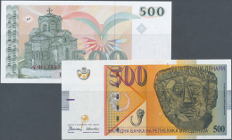 Macedonia / Mazedonien: Set Of 2 Notes Containing 500 Dinara 1993 P. 13a And 500 Dinara 1996 P. 17a, Both In Condition: - Macedonia Del Nord