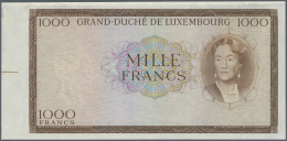 Luxembourg: Proof Of 1000 Francs ND P. 52B(p). This Banknote Was Planned As A Part Of The 1960s Series Of Banknotes For - Lussemburgo