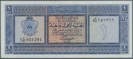 Libya / Libyen: 1 Pound ND(1963) P. 30, In Extraordinary Condition For This Type Of Note; Never Folded, Only Light Corne - Libia