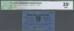 Latvia /Lettland: 1 Kopek 1915 P. NL, Government Of Mitau/Jelgava, ICG Graded 25* F/VF. - Lettonie