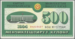 Kyrgyzstan / Kirgisistan: 500 Upai 1994, P.NL In UNC Condition - Kirghizistan