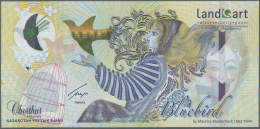 Kazakhstan / Kasachstan: Test Note BLUEBIRD Printed By The Banknote Printing Factory Of Kazakhstan On HYBRID Substrate W - Kazakhstan