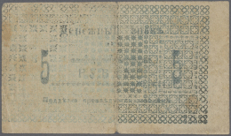 Kazakhstan / Kasachstan: Turkestan Committee Of The Provisional Government Semireche Region 5 Rubles ND(1918), P.S1116, - Kazakistan