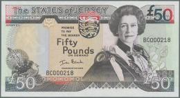 Jersey: 50 Pounds ND(2000) P. 30a In Great Crisp Original Condition: UNC. - Altri & Non Classificati