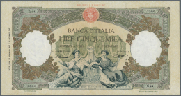 Italy / Italien: 5000 Lire 1947 P. 85a, Light Folds In Paper, Washed And Pressed But Still Strong Paper And Nice Colors, - Other & Unclassified