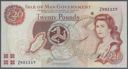 Isle Of Man: 20 Pounds ND(1990-91) Replacement Note Series "Z", P.43r, Soft Vertical Fold At Center, Some Other Minor Cr - Altri & Non Classificati