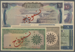 Iraq / Irak: Set Of 5 Different Specimen Banknotes Containing 1/4 Dinar ND P. 51s, 1/2 Dinar ND P. 52s, 1 Dinar ND P. 58 - Iraq