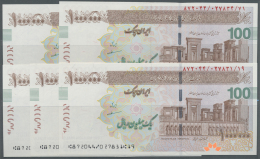 Iran: Set Of 5 Bank Cheques 1.000.000 Rials ND P. NL, All Bank Stamped On Back But All In Condition: UNC. (5 Pcs) - Iran