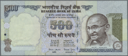 India / Indien: 500 Rupees ND P. 92b Error Note Printed Without Serial Numbers, Light Folds In Paper, No Holes Or Tears, - Inde