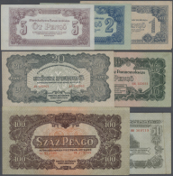 Hungary / Ungarn: Set With 37 Banknotes 1, 2, 5, 10, 20, 50 And 100 Pengö  Issued During Russian Army Occupation In - Ungheria