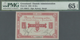 Greenland / Grönland: 25 Oere 1905 P. 4b, Condition: PMG Graded 65 Gem UNC EPQ. - Groenlandia