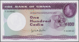 Ghana: 100 Cedis ND(1965), P.9 In Excellent Condition With A Few Minor Creases At Upper Right Corner And Spot Of Ink At - Ghana