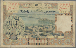 French Somaliland / Französisch Somaliland: 5000 Francs 1952 "Tresor Public Cote Francaise Des Somalis" P. 29, Key - Altri – Africa