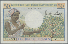 French Equatorial Africa / Französisch-Äquatorialafrika: 50 Francs ND(1957), P.31 In Very Nice Condition, Stro - Guinea Equatoriale