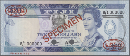 Fiji: 20 Dollars ND (1980) Specimen P. 80s, Highest Denomination Of This Series, With Red "Specimen" Overprint At Center - Figi