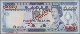 Fiji: 20 Dollars ND (1980) Specimen P. 80s, Highest Denomination Of This Series, With Red "Specimen" Overprint At Center - Fiji