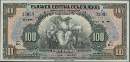 Ecuador: 1000 Sucres 1947 P. 95c In Crisp Original Condition: UNC. - Ecuador