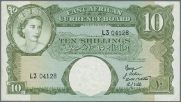 East Africa / Ost-Afrika: Pair Of The 5 And 10 Shillings ND(1958-60), P.37, 38. 5 Shillings In Perfect UNC Condition, 10 - Altri – Africa