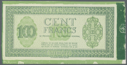 Djibouti / Dschibuti: 100 Francs ND(1945) PROOF Of P. 16p, A Highly Rare And Rarely Offered Pair Of Proof Prints (front - Gibuti