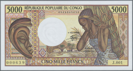 Congo / Kongo: 5000 Francs Republique Populaire Du Congo ND(1984), P.6a In Perfect UNC Condition - Non Classés