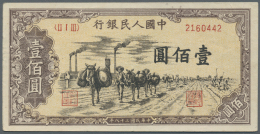 China: Peoples Republic 100 Yuan 1949 P. 836, Folds And Handling In Paper But Still Strongness And Original Colors, No H - China