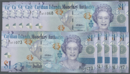 Cayman Islands: Set Of 10 Consecuitve Replacement Notes Of 1 Dollar 1010 P. 38 From Serial Z/1 011068 To Z/1 011077, All - Iles Cayman