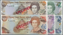 Cayman Islands: Set Of 5 SPECIMEN Notes Containing 1, 5, 10, 25 And 100 Dollars 2004 SPECIMEN P. 33s-37s, All In Conditi - Isole Caiman