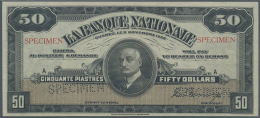 Canada: La Banque Nationale 50 Dollars 1922 SPECIMEN, P.S874s In Excellent Condition, Just Slightly Decentered Front And - Canada