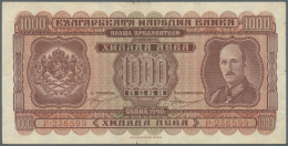 Bulgaria / Bulgarien: 1000 Leva 1940, P.59, Used Condition With Tiny Tears At Upper And Lower Margin And Right Border. C - Bulgarie