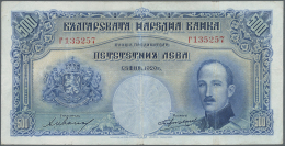 Bulgaria / Bulgarien: 500 Leva 1929 Printer Thomas De La Rue, London, P.52 In Used Condition With Several Folds And Crea - Bulgarie