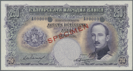 Bulgaria / Bulgarien: 250 Leva 1929, Printer  Thomas De La Rue, London SPECIMEN, P.51s In Perfect UNC Condition - Bulgaria