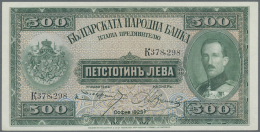 Bulgaria / Bulgarien: 500 Leva 1925, Printer B&W, Highly Rare Note In Perfect UNC Condition - Bulgarie