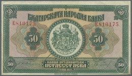 Bulgaria / Bulgarien: 50 Leva 1922 Printer ABNC, P.37, Slightly Stained Paper With Brownish Spot At Lower Right Corner, - Bulgarie