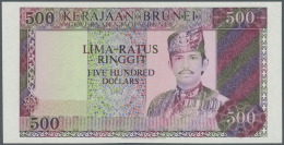 Brunei: Highly Rare Proof Print / Color Trial Of 500 Ringgit ND(1972-88) P. 11p, Printed W/o Signatures And Serial Numbe - Brunei