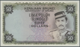 Brunei: Very Rare Proof Print Of 50 Ringgit ND(1972-88) P. 9p, Printed W/o Signatures And Serial Numbers, With Watermark - Brunei